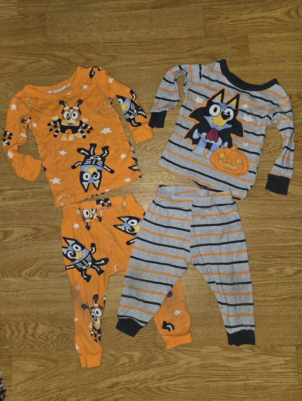 2 Sets Of Bluey Pajamas Shirt Pants Halloween Baby 18 Months